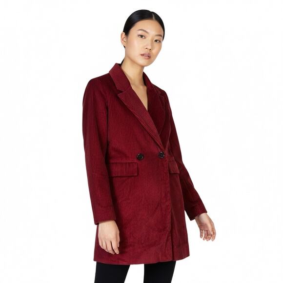 Altar'd State Jackets & Blazers - Altar'd State Corduroy Double Breasted Blazer Womens XS Red 100% Cotton Holiday